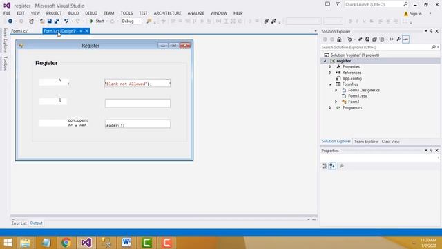 Registation Form Validation using C#.Net and Sqlserver смотреть онлайн