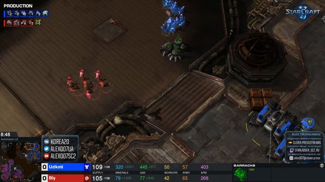 СГОРЕВШАЯ НАДЕЖДА: Bly vs Uzikoti - Французы снова горят в StarCraft II смотреть онлайн