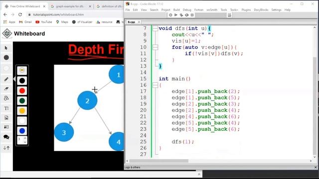 DFS Algorithm (bangla) with code смотреть онлайн