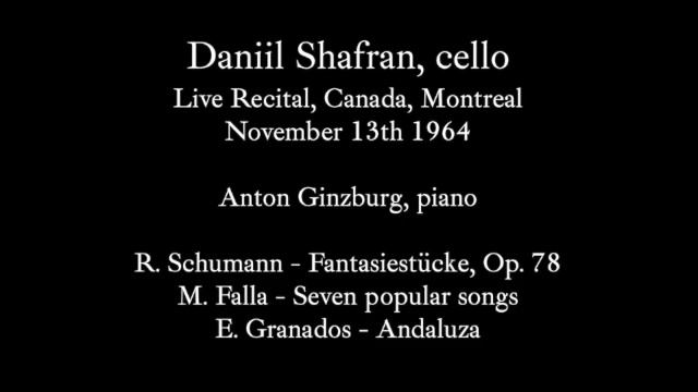 D. Shafran, live in Montreal, Canada, 1964 смотреть онлайн