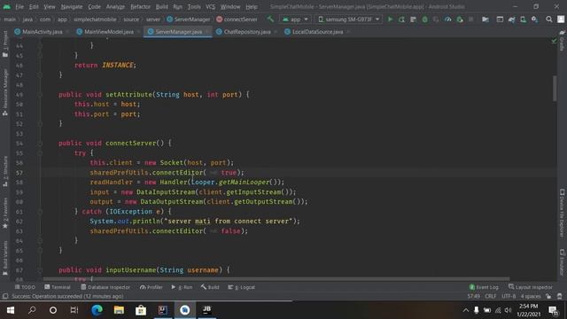PBO Android Client Socket смотреть онлайн