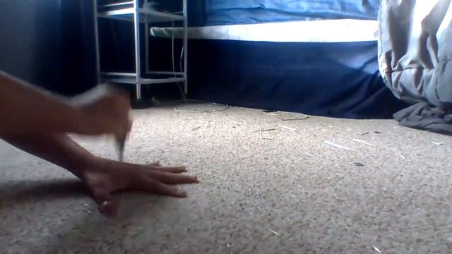 Trying the knife game with a swiss army knife смотреть онлайн