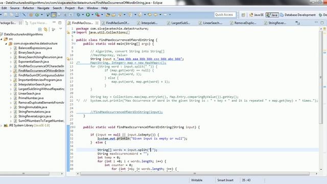 Program To Find Most repeated word in the String and print number of times word repeated смотреть онлайн