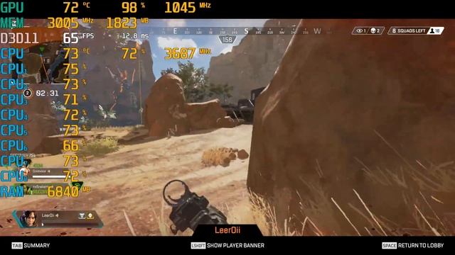 Intel Core i7-920 \ Geforce GTX 660 \ 12GB RAM \ Apex Legends \ low settings @1080p смотреть онлайн