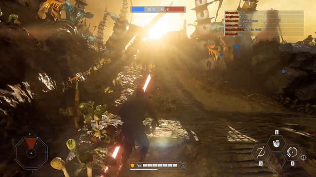 Охота на эвоков+герои против злодеев в Battlefront 2