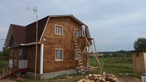 Красим второй этаж и  жжем !
