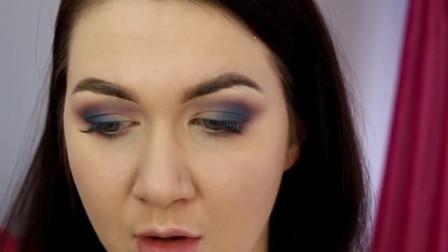 МАКИЯЖ бюджетной палеткой NYX, по вашим просьбам))) ЛИЛОВО-СИНИЙ МАКИЯЖ смотреть онлайн