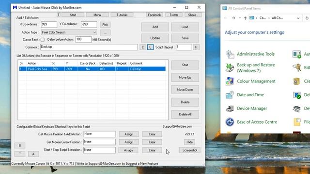 Find Color on Screen and Click on it смотреть онлайн