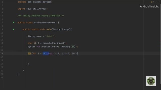 String reverse using Iteration in Java Tamil | Java Interview Questions and Answer - 2 смотреть онлайн