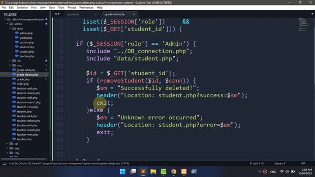 How to Make School Management System Using PHP & MYSQL database Part 11 смотреть онлайн
