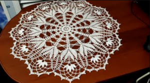 САЛФЕТКА АЖУРНАЯ крючком. 1Часть с 1-22ряд. Подробный М.К. для начинающих. (720p)