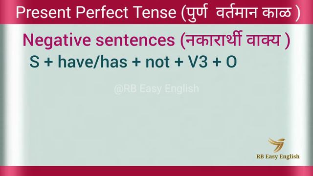 Daily Use Basic Grammar I Learn Tenses in English I Present Perfect Tense पुर्ण वर्तमान काळ Part-04 смотреть онлайн