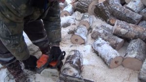 Пилка дров Бензопилой Stihl