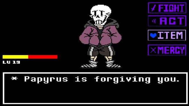 SwapFell Genocide Papyrus Fight | Undertale FanGame смотреть онлайн