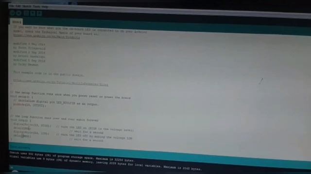modifikasi sketch blink pada arduino смотреть онлайн