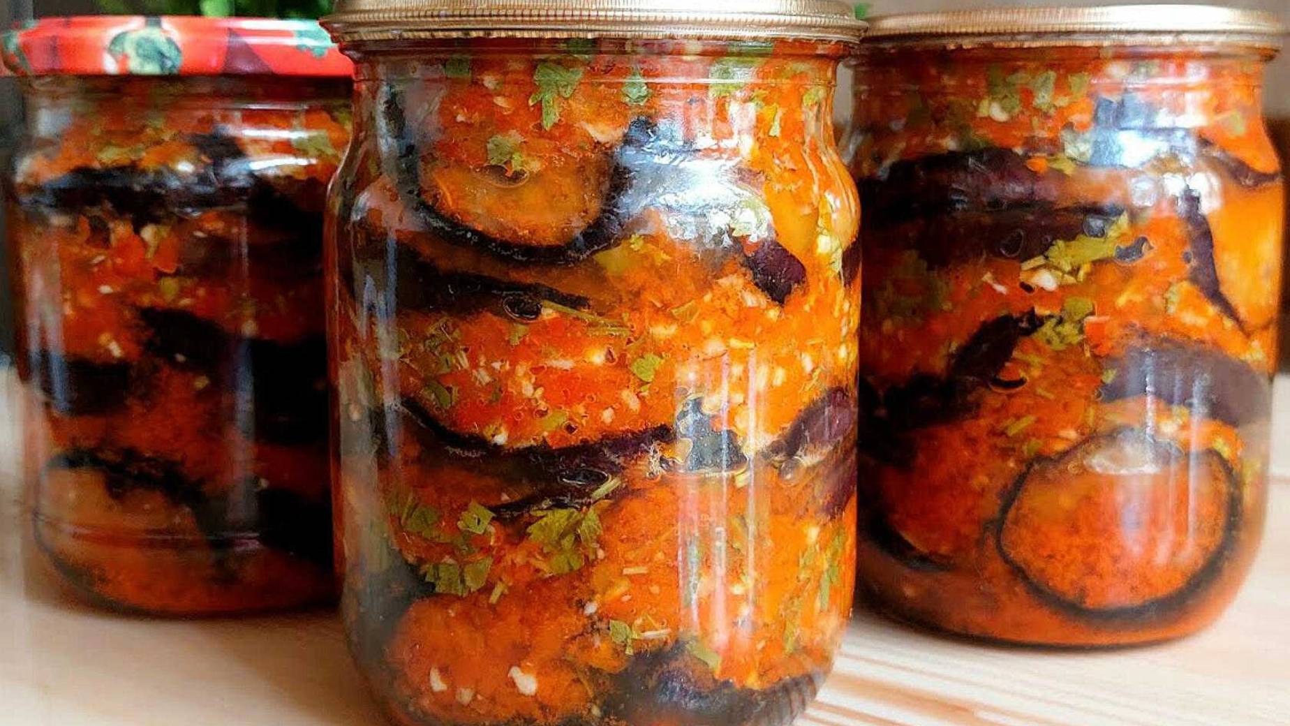 Лучшие РЕЦЕПТЫ БАКЛАЖАНОВ на зиму! Вкусные баклажаны без стерилизации! (Съедаются первыми!!!) смотреть онлайн