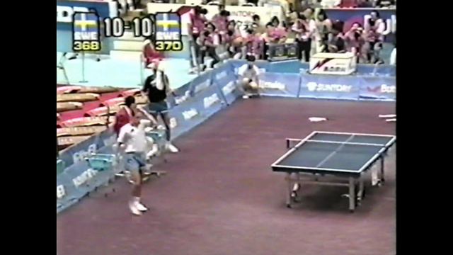 Jan-Ove Waldner vs Jorgen Persson Final World Championship смотреть онлайн