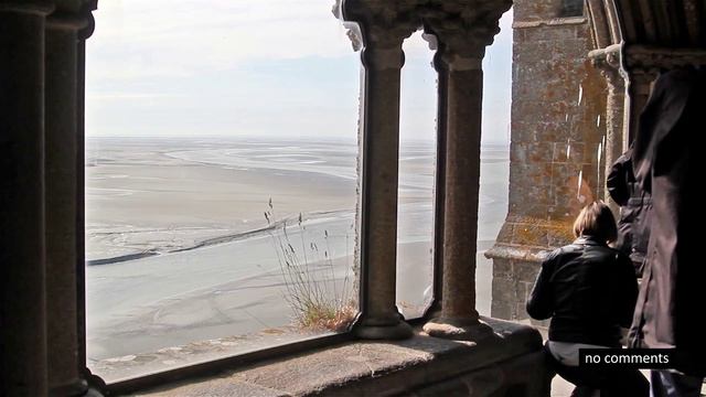 Mont Saint-Michel, Bretagne, France. Мон Сен-Мишель, Бретань. смотреть онлайн