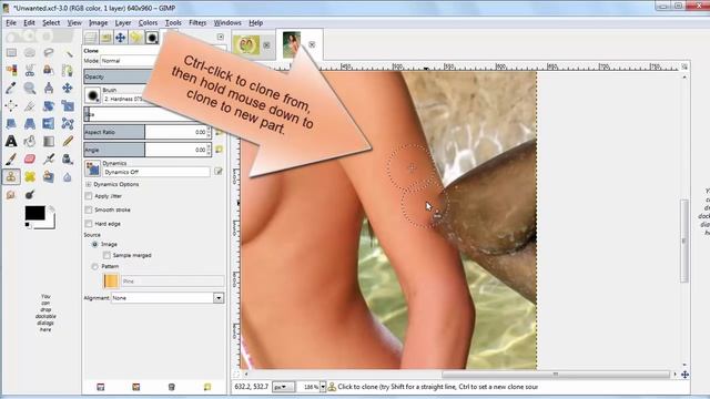 1 Minute to GIMP - Clone tool смотреть онлайн