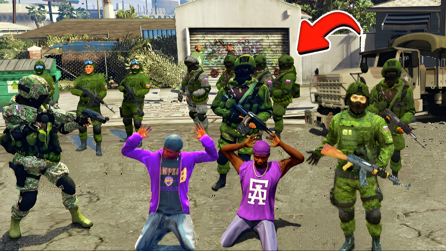РУССКАЯ АРМИЯ ЗАДЕРЖАЛА ПРЕСТУПНИКОВ НА ГРУВ СТРИТ! ОБЗОР МОДА в GTA 5 ИГРЫ MODS
