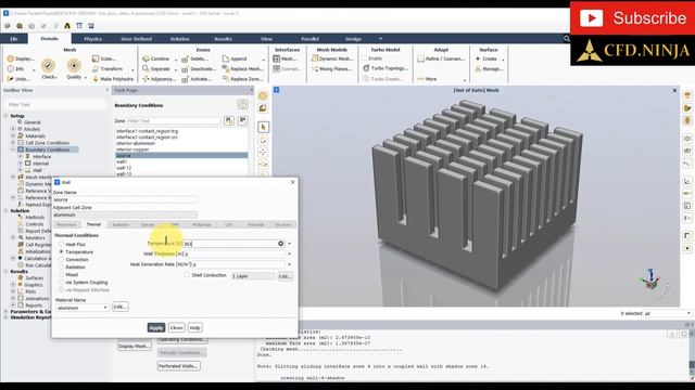 ✅ #Ansys Fluent Tutorial | Heatsink 2/2