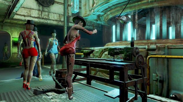 Fallout 4 - Nora Blows Up The Yangtze During Armor Workbench - French смотреть онлайн