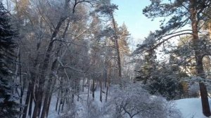 Новосибирск с высоты зимой, запись на квадрокоптер  (Novosibirsk Winter 2022 4К)