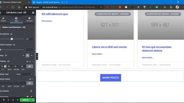 How To Add Ajax Load More Button In Elementor