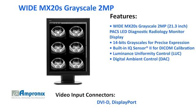 WIDE MX20s Grayscale 2MP 21.3 inch Monitor Display Sales | Service | Repair | Exchange | Replacemen смотреть онлайн