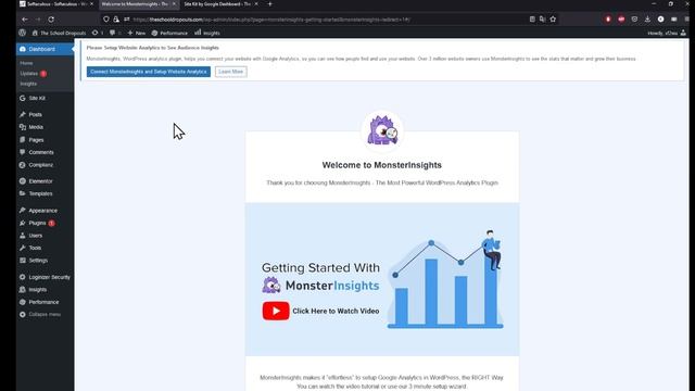 How To Setup Monster Insights In Wordpress Tutorial смотреть онлайн