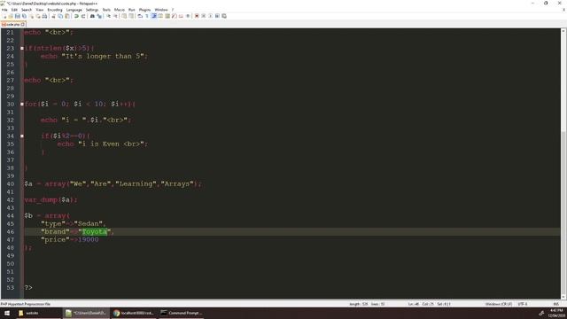 10 - Loops and Arrays in PHP смотреть онлайн
