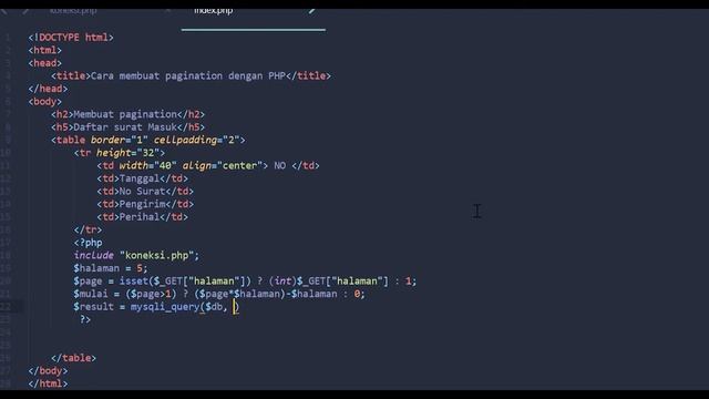 Pagination PHP смотреть онлайн