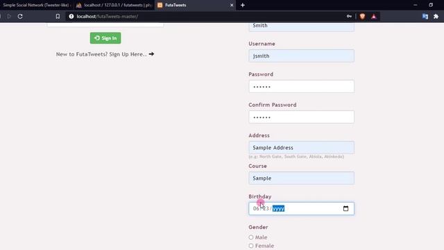 Simple Social Network Twitter like using PHP Demo смотреть онлайн