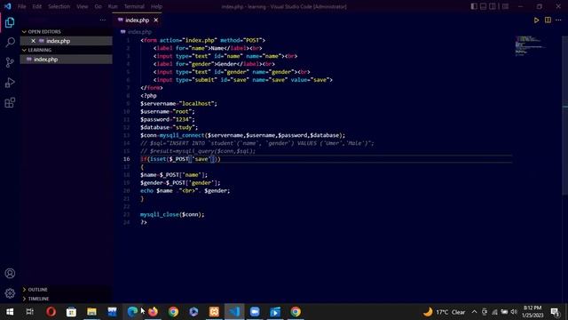#howtoconnect html form with php #insert data into database смотреть онлайн