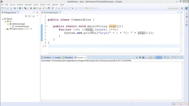 Java - Command Line Arguments смотреть онлайн