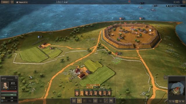Бой у Потомака. Ultimate General: Civil War# Кампания за Конфедерацию# 1. смотреть онлайн