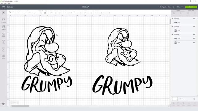 Disney Grumpy Svg Free Cut File for Cricut смотреть онлайн