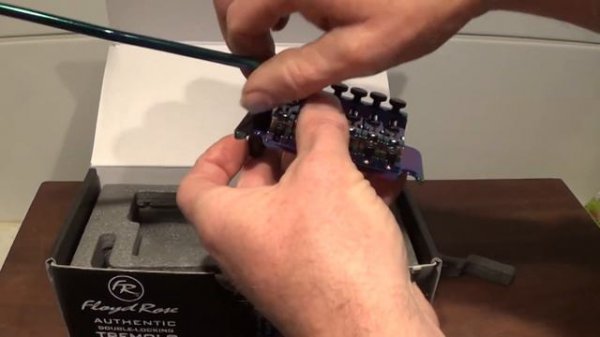 Floyd Rose authentic 1000 series Original style tremolo burnt chrome unboxing