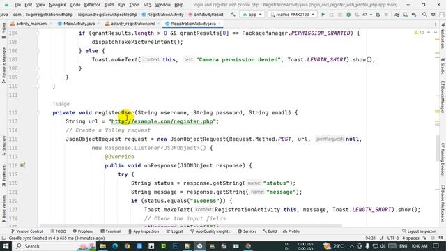 UPLOAD PROFILE PHOTO - Android Login And Register | (Volley Library, PHP, MySQL 2023) Android studi смотреть онлайн