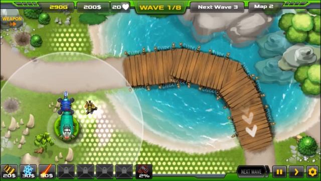 Tower Defense: Alien War TD (Unreleased) android game first look gameplay español смотреть онлайн