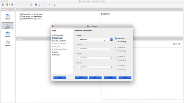 Lab 8 DATABASE: CREATING QUERIES ON OPENOFFICE смотреть онлайн