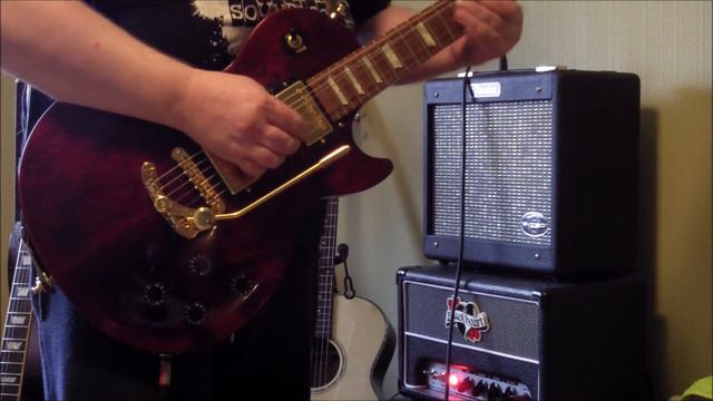Gibson Les Paul Studio Gold before and after installing Duesenberg Les Trem II смотреть онлайн