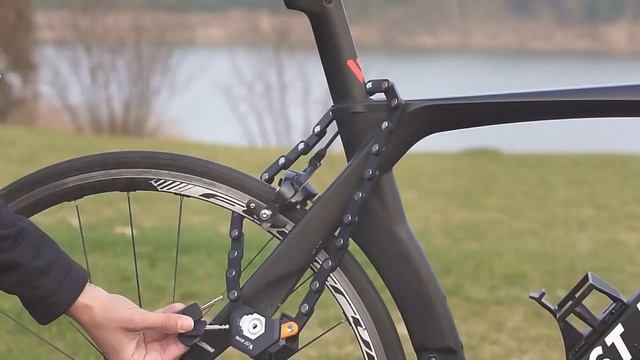 Складной велосипедный замок WEST BIKING с Алиэкспресс.Велозамок с креплением на раму.
