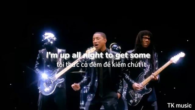 Get Lucky - Daft Punk | Lyrics + Vietsub| TK music смотреть онлайн