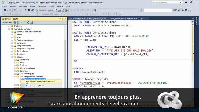 Tutoriel SQL Server : Découvrir Always Encrypted | video2brain.com смотреть онлайн