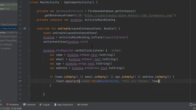 Insert Data in Firebase Realtime Database - Android Firebase # 3 - 2023 смотреть онлайн