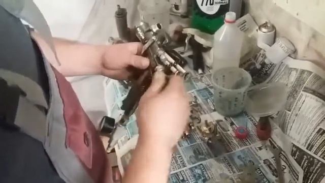 Обзор. Покрасочный пистолет Prowin 410+iwata lph смотреть онлайн