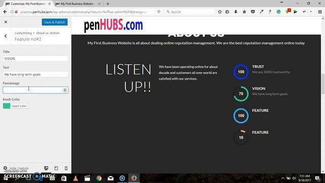 HOW TO CUSTOMIZE THE ABOUT US SECTION OF ZERIF BUSINESS WORDPRESS THEME смотреть онлайн