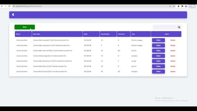 Site de compras online desenvolvido com SPRING BOOT смотреть онлайн