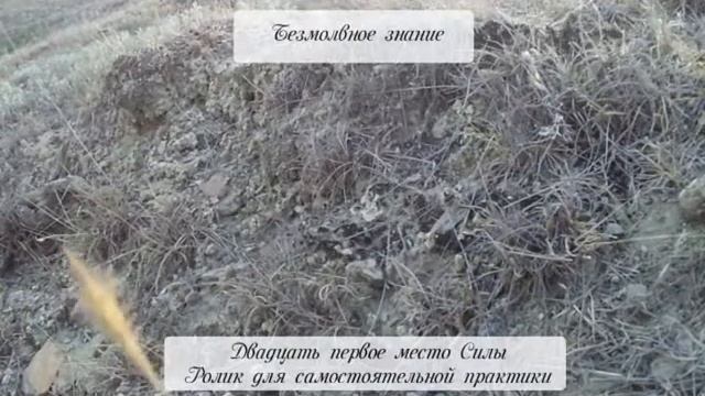 Место силы 21 (безмолвное знание) Ролик для самостоятельной практики смотреть онлайн